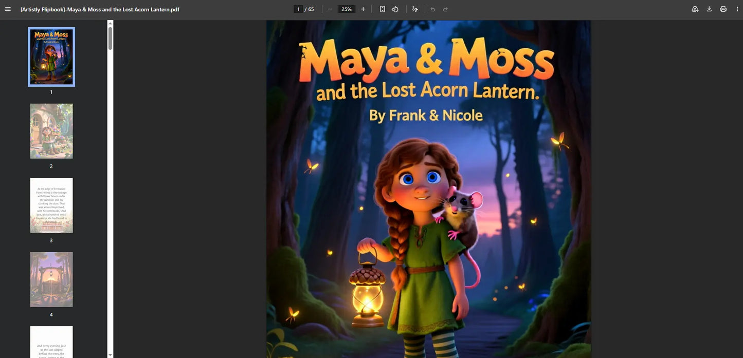 Maya & Moss and the Lost Acorn Lantern FN Library Online