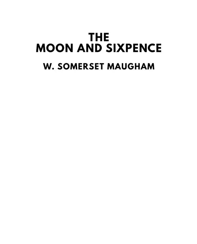 The Moon and Sixpence Novel FN Library Online