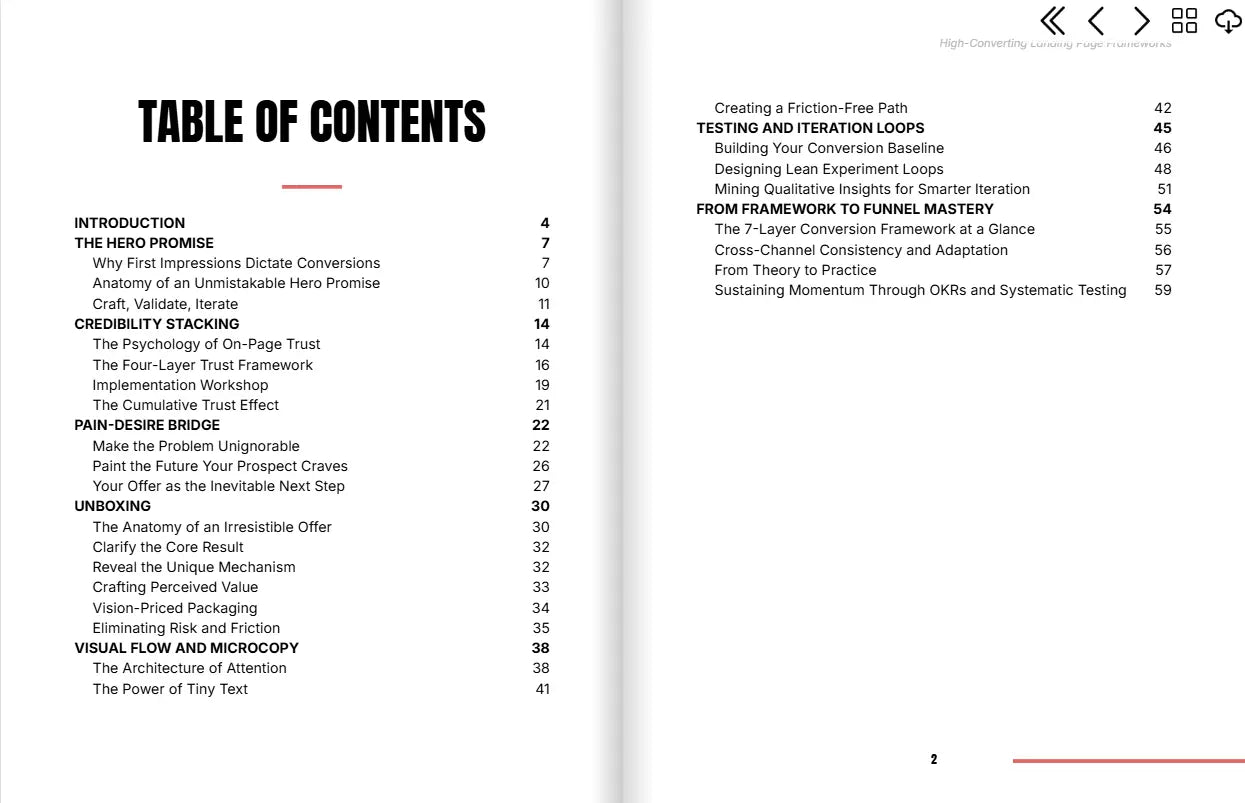 High-Converting Landing Page Frameworks FN Library Online