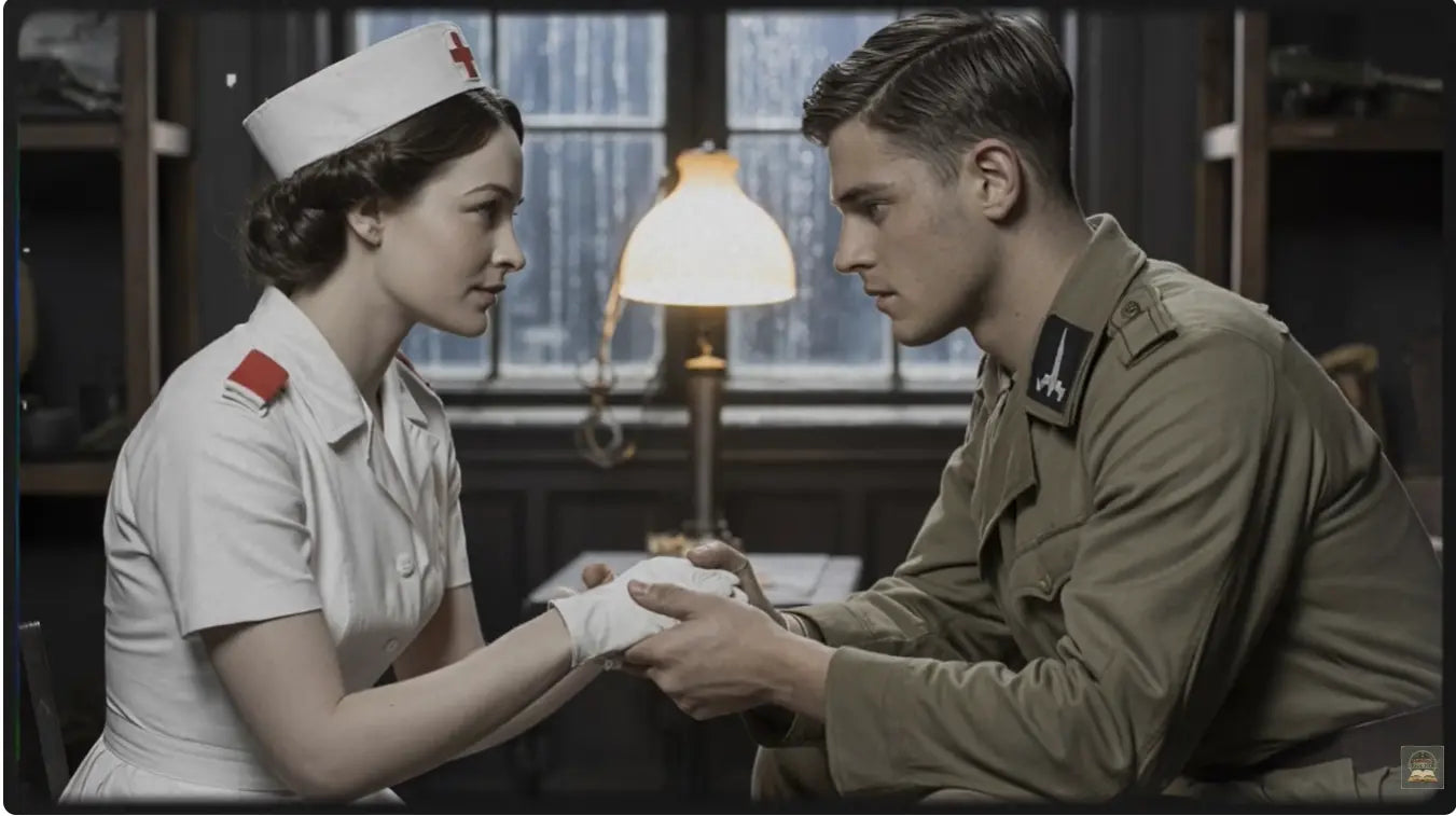 WW2 Nurse Shelters Enemy Officer | Forbidden Wartime Romance 1943 FN Library Online