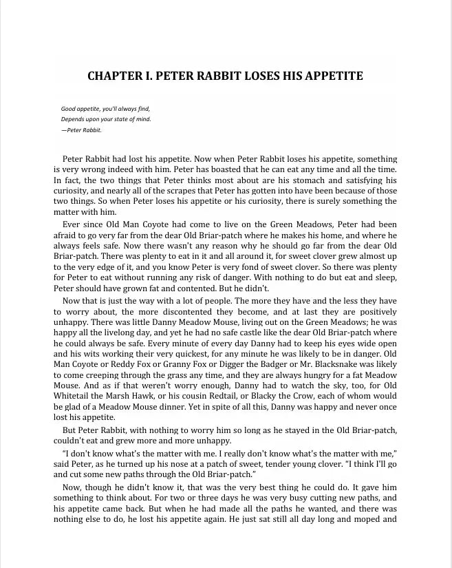 Mrs. Peter Rabbit by Thornton W. Burgess FN Library Online