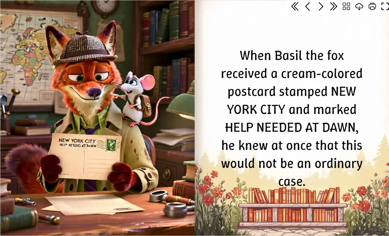 Basil the Fox and the Secret of Central Park FN Library Online