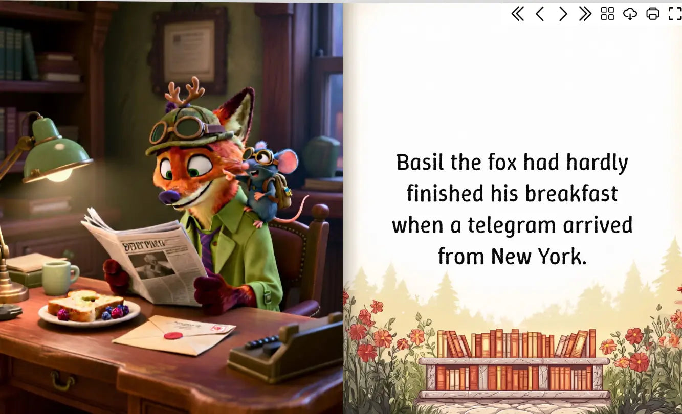 Basil the Fox and the Brooklyn Bridge Clue FN Library Online