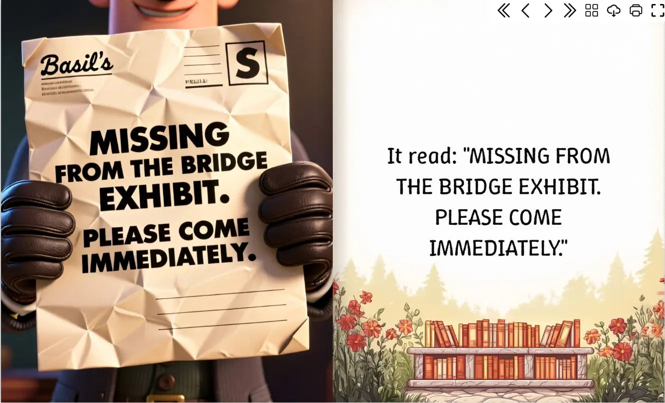 Basil the Fox and the Brooklyn Bridge Clue FN Library Online