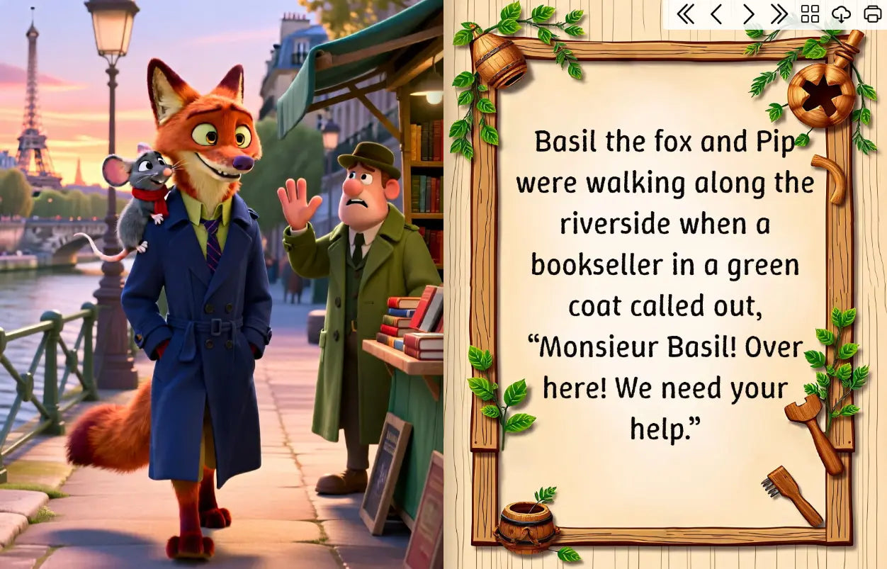 Basil the Fox and the Seine River Clue FN Library Online