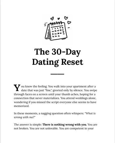 The 30-Day Dating Reset