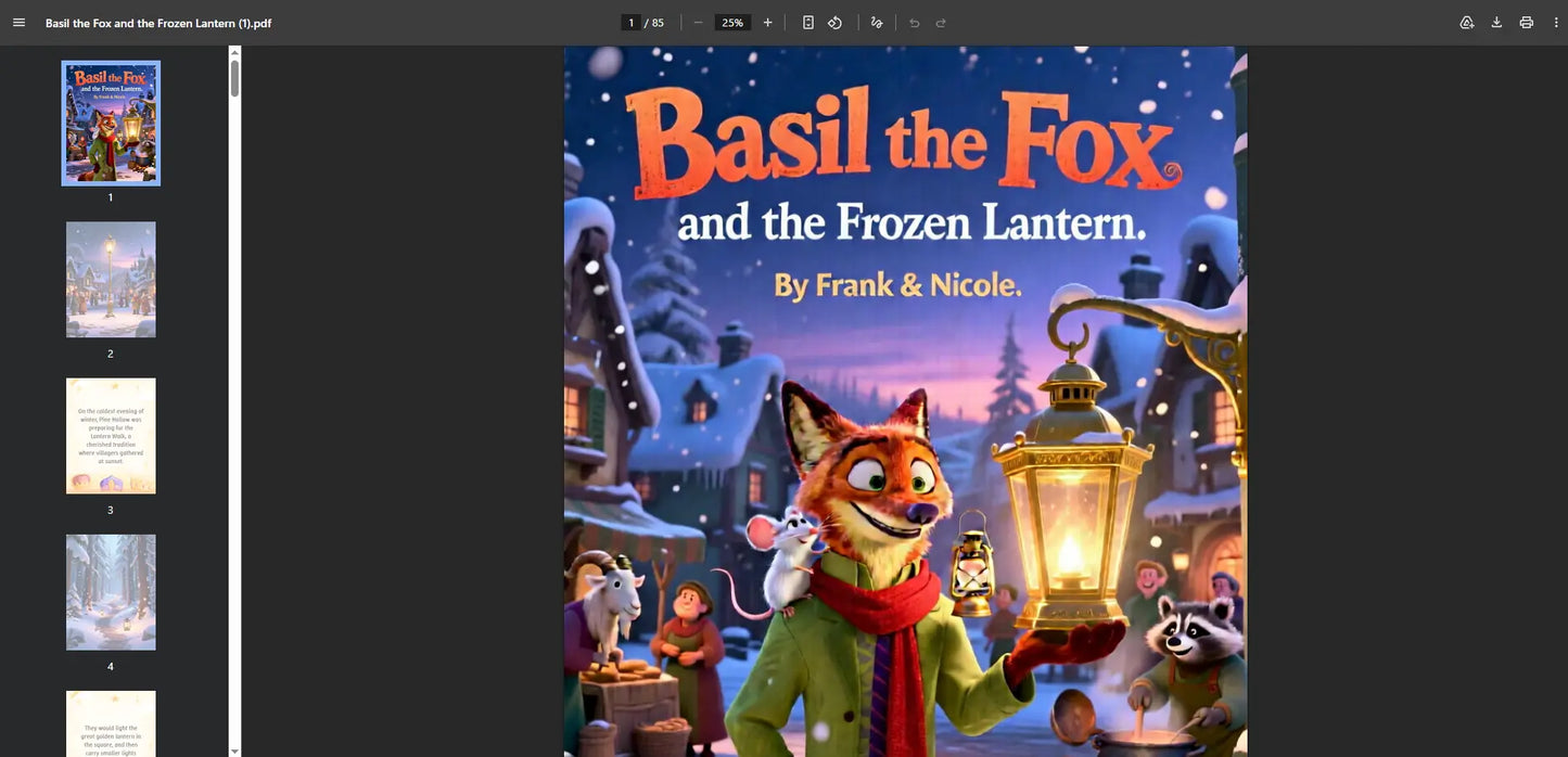 Basil the Fox and the Frozen Lantern FN Library Online