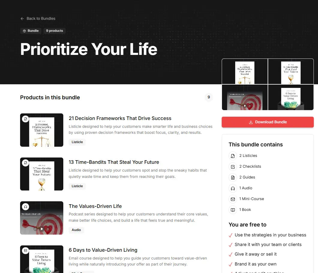 Prioritize Your Life FN Library Online