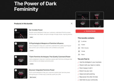 The Power of Dark Femininity FN Library Online