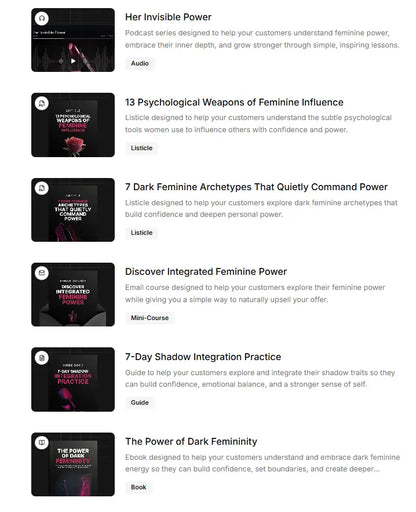 The Power of Dark Femininity FN Library Online