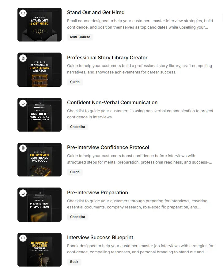 Interview Success Blueprint FN Library Online