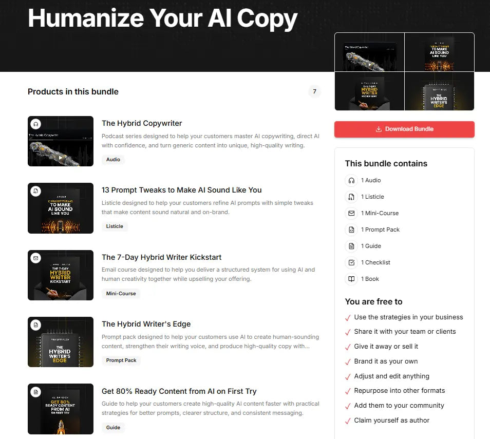 Humanize Your AI Copy FN Library Online